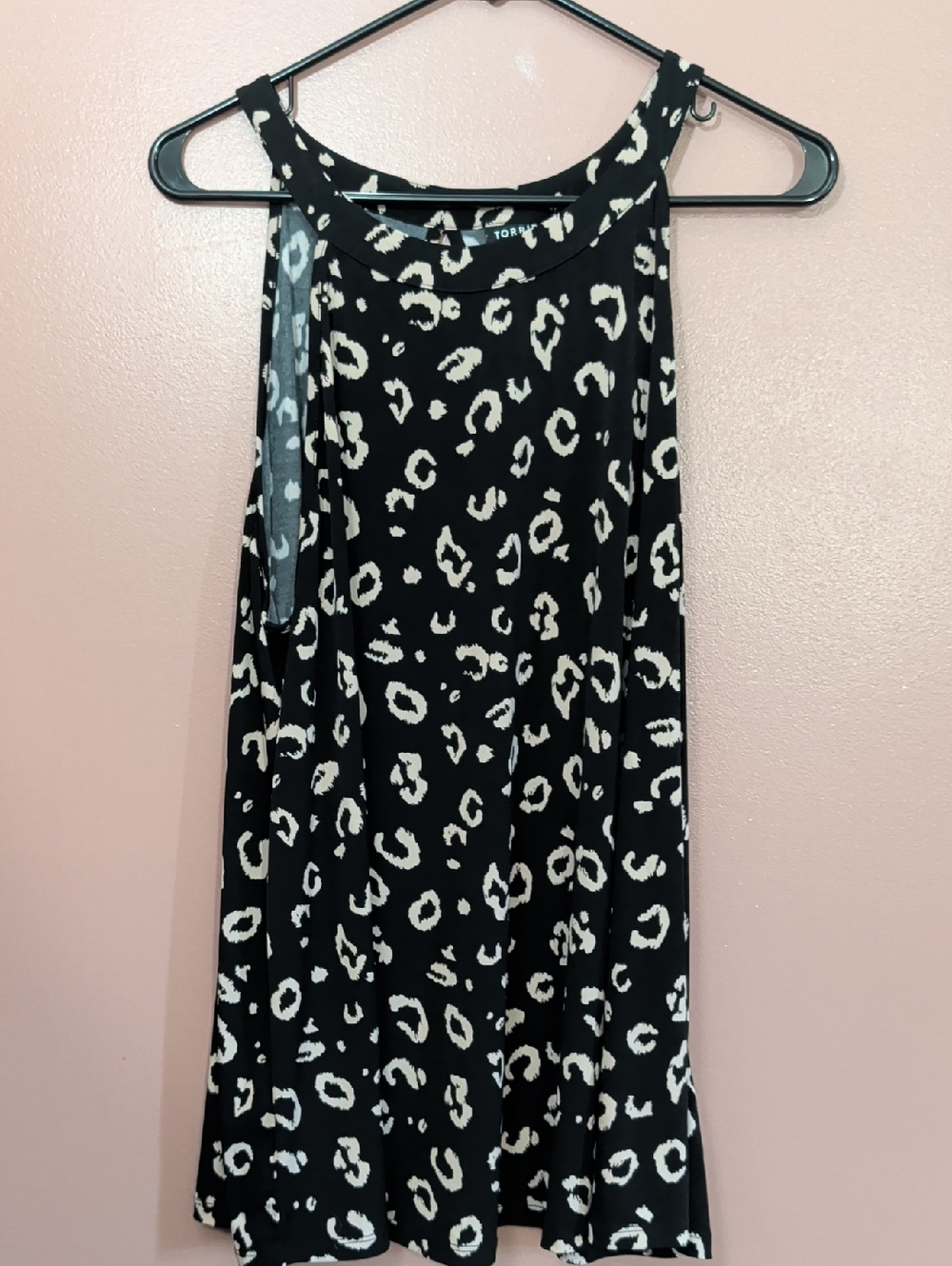 torrid Black and White Leopard Print Tank Top